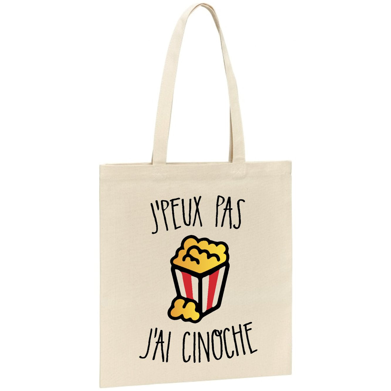 Tote bag J'peux pas j'ai cinoche