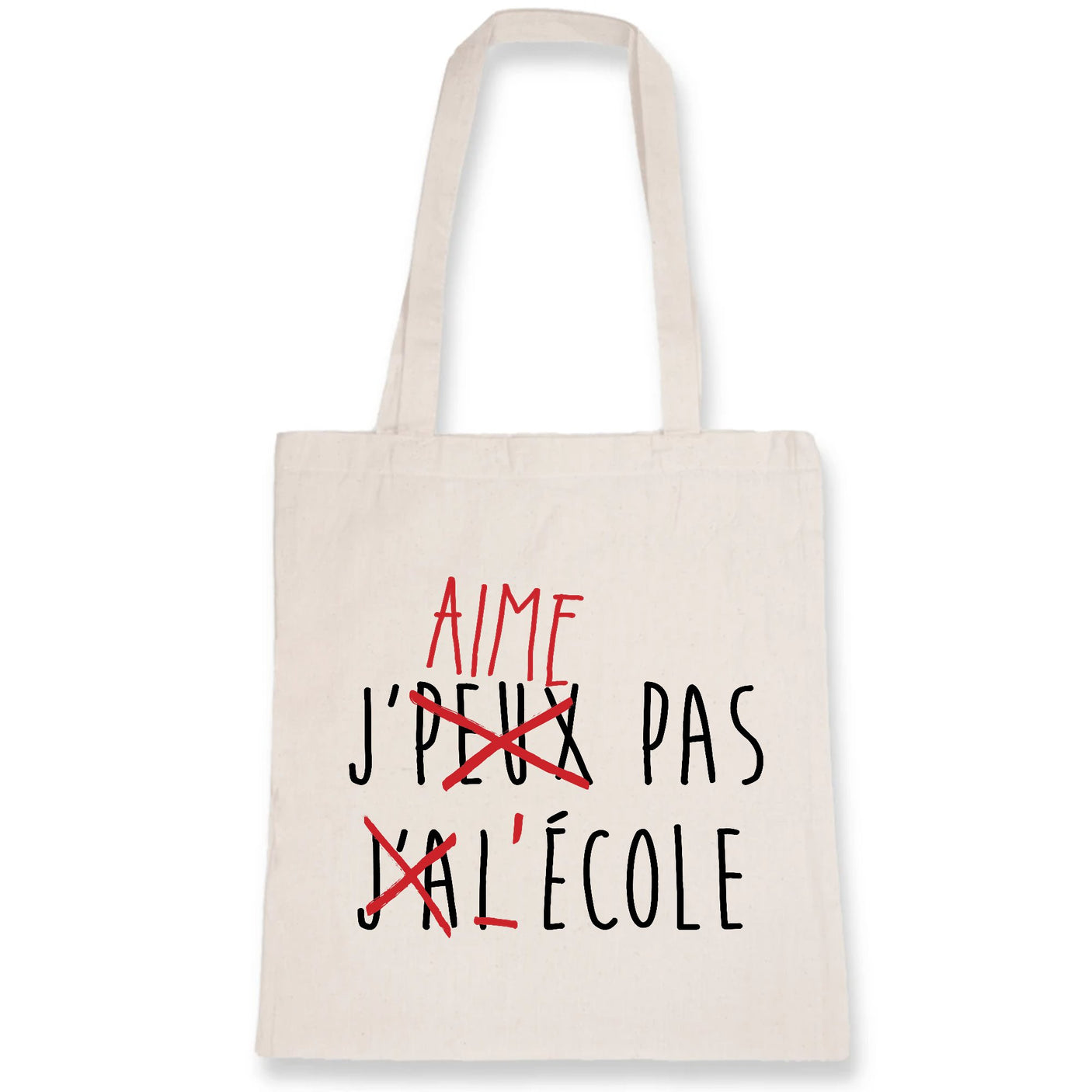 Tote bag J'peux pas j'ai école