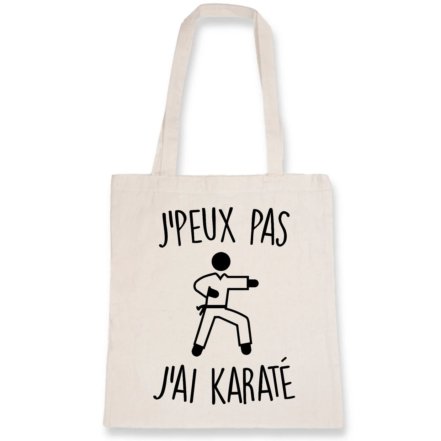 Tote bag J'peux pas j'ai karaté