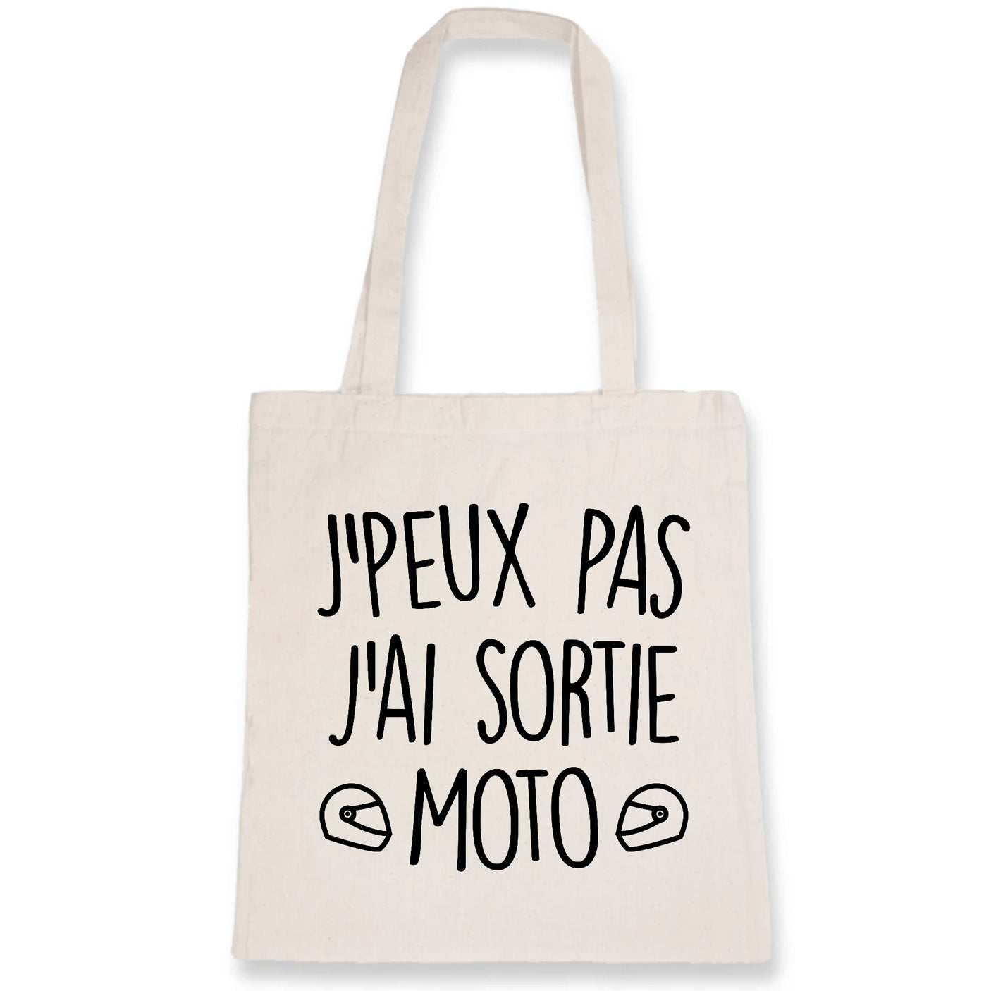 Tote bag J'peux pas j'ai sortie moto
