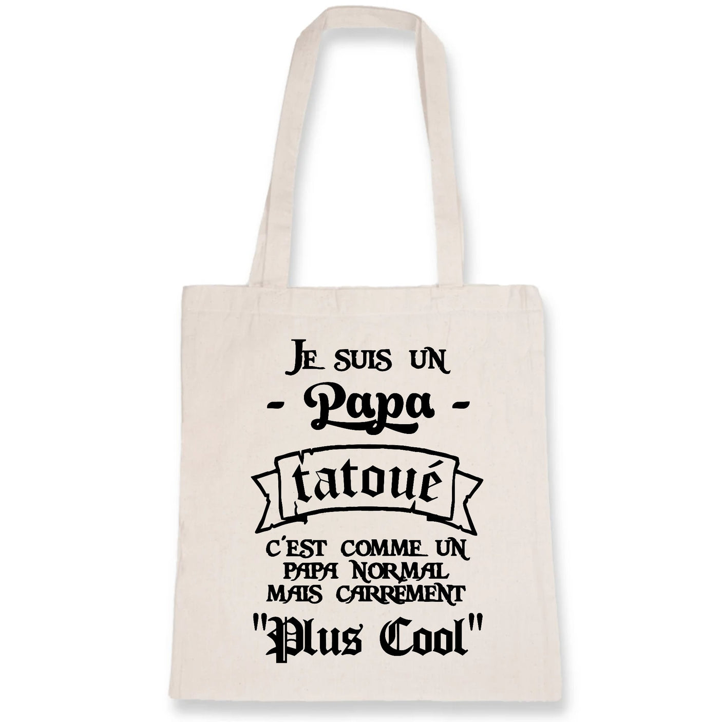 Tote bag Papa tatoué