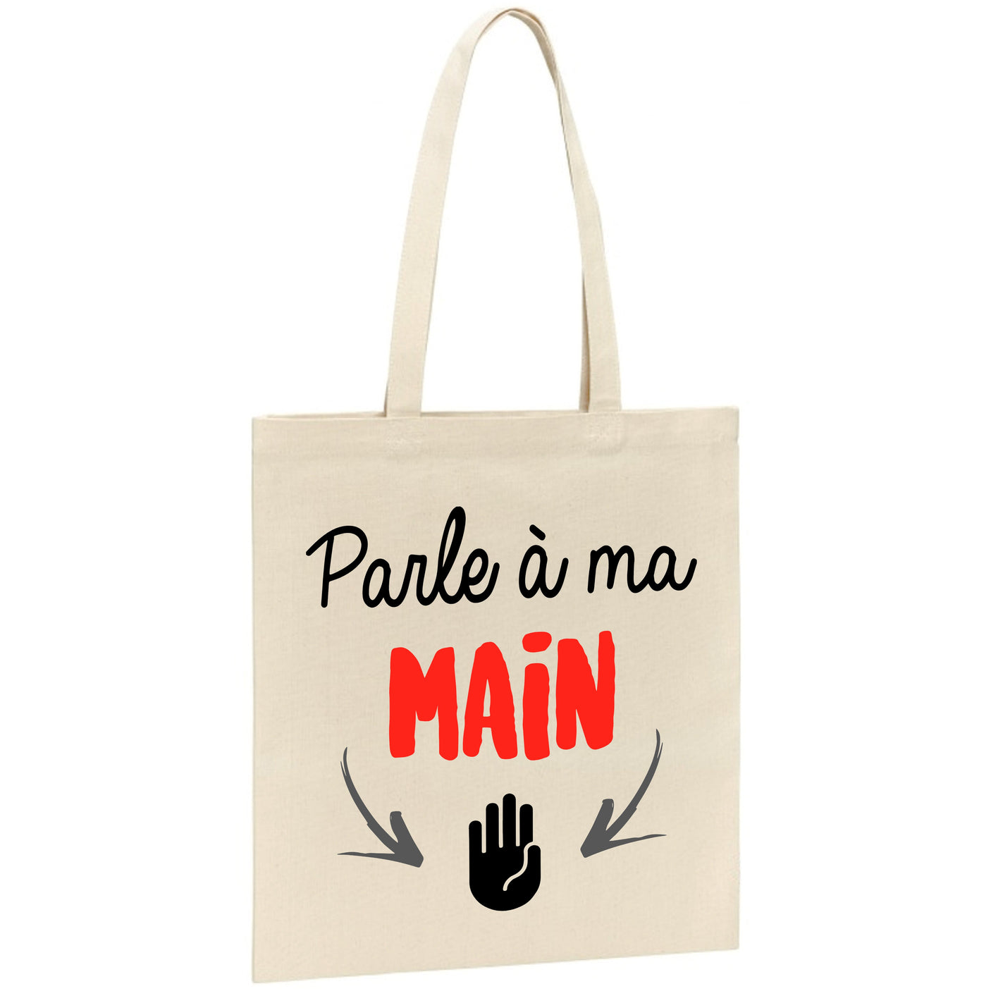 Tote bag Parle à ma main