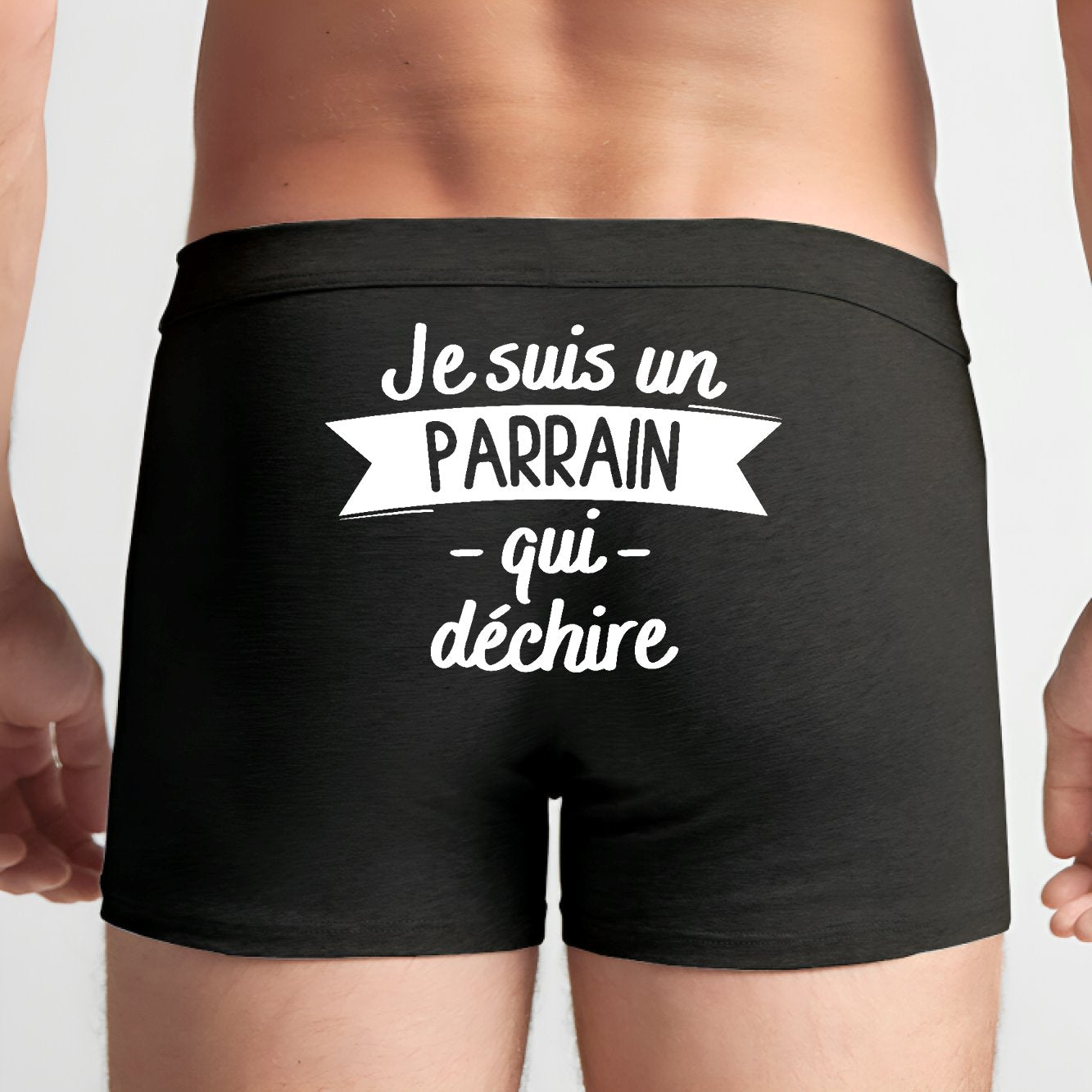 Boxer Homme Parrain qui déchire Noir