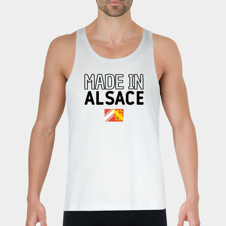 Débardeur Homme Made in Alsace Blanc
