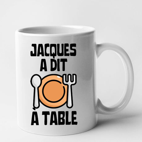 Mug Jacques a dit à table Blanc