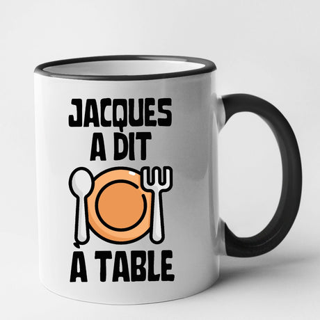 Mug Jacques a dit à table Noir
