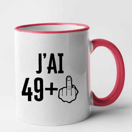 Mug J'ai 50 ans 49 + 1 Rouge
