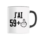 Mug J'ai 60 ans 59 + 1 