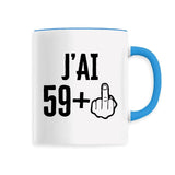Mug J'ai 60 ans 59 + 1 
