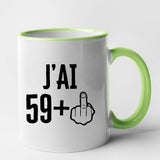 Mug J'ai 60 ans 59 + 1 Vert