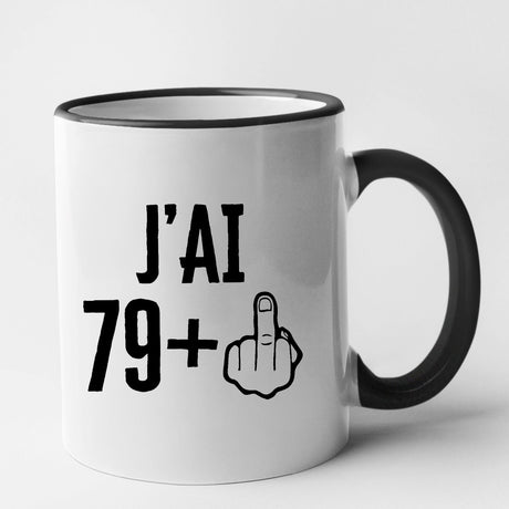 Mug J'ai 80 ans 79 + 1 Noir
