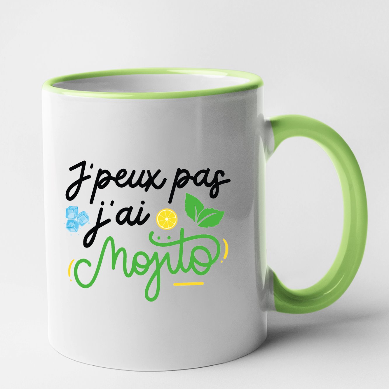 Mug J'peux pas j'ai mojito Vert