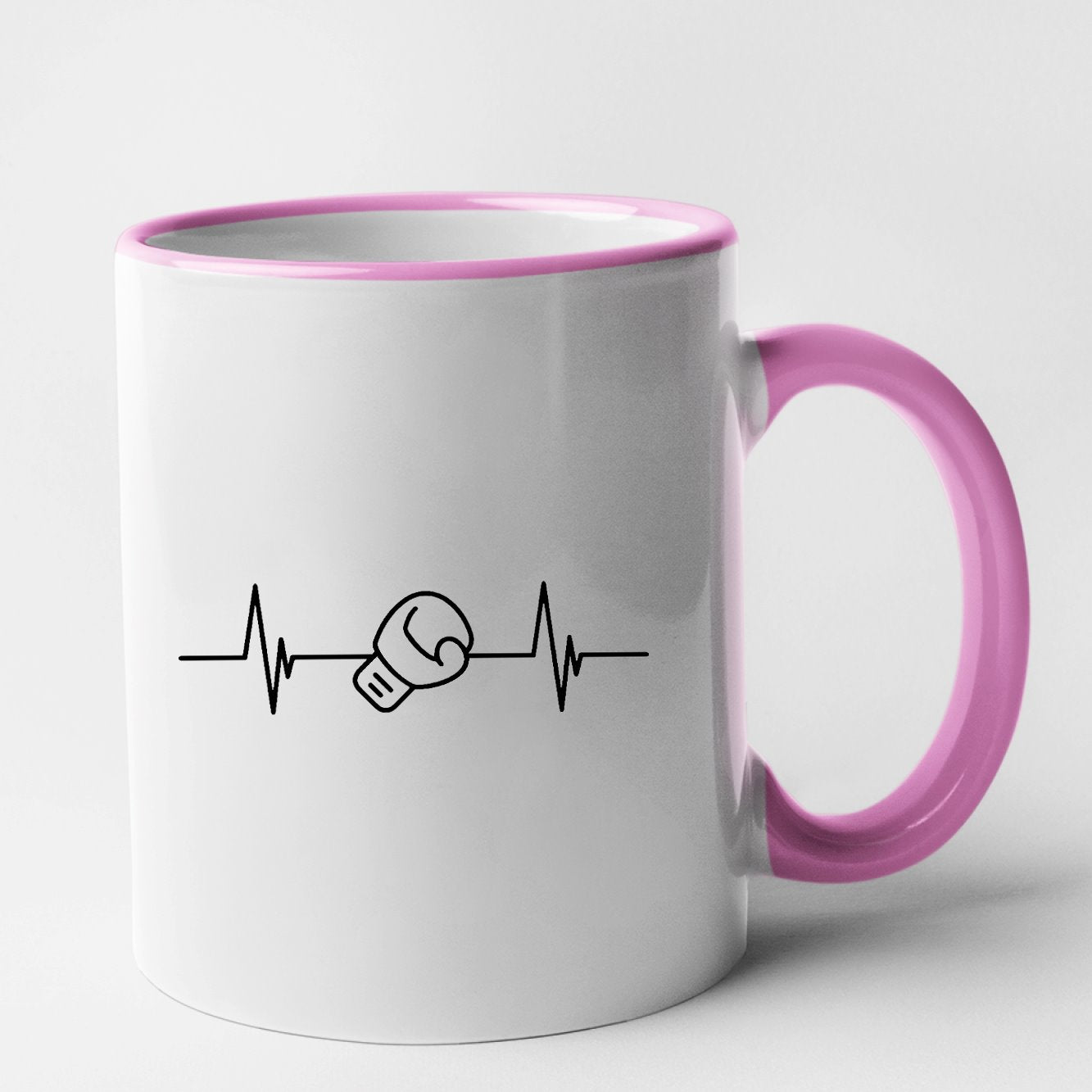 Mug Rythme cardiaque boxe Rose