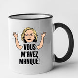 Mug Vous m'avez manqué Noir