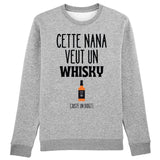 Sweat Adulte Cette nana veut un whisky 