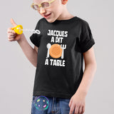 T-Shirt Enfant Jacques a dit à table Noir