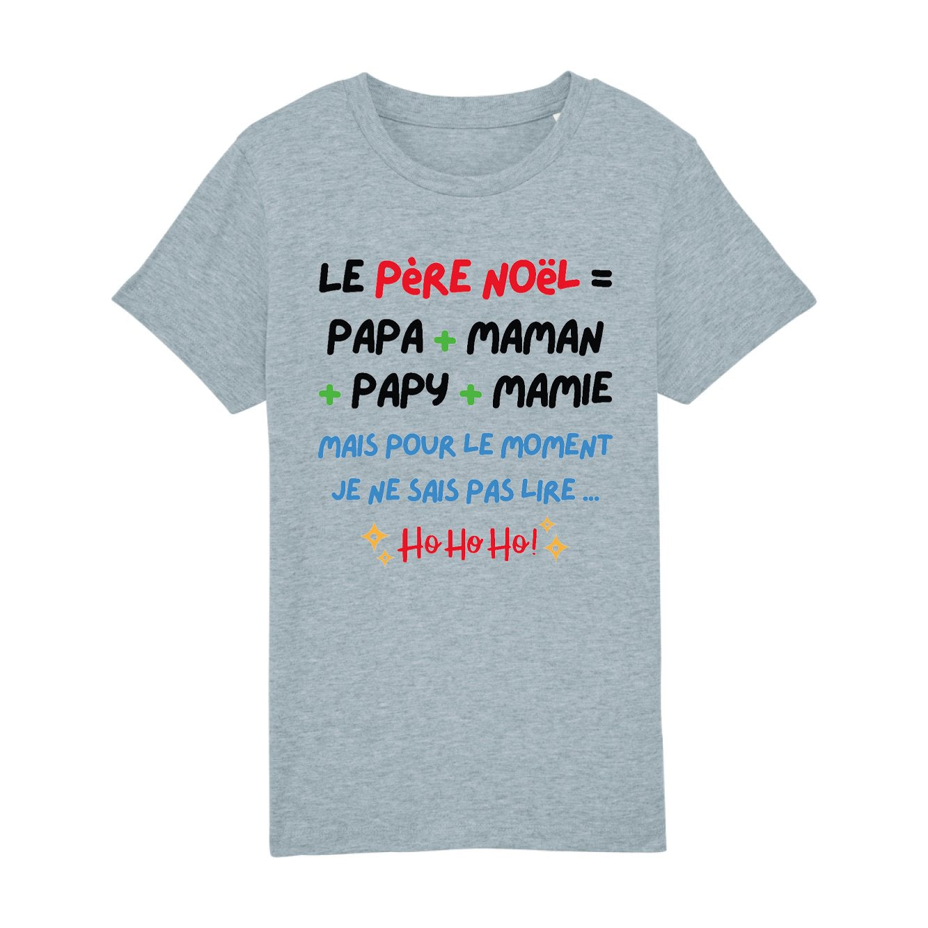 T-Shirt Enfant Le Père Noël c'est papa maman papy mamie 