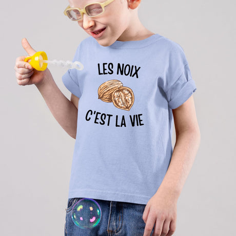 T-Shirt Enfant Les noix c'est la vie Bleu