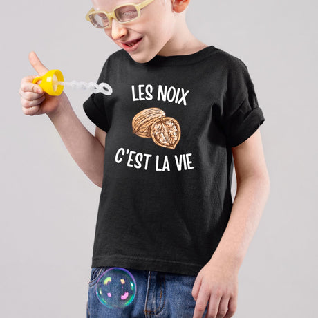 T-Shirt Enfant Les noix c'est la vie Noir