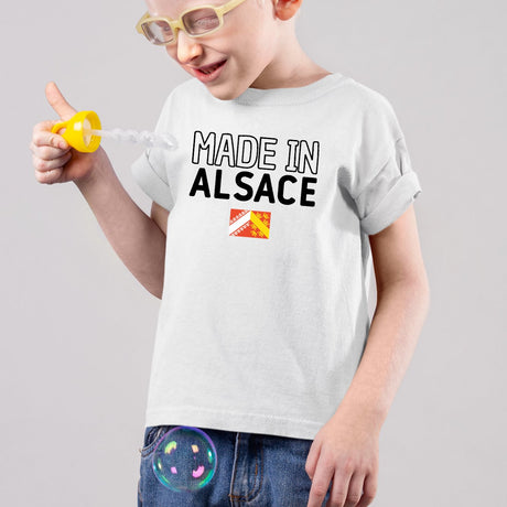 T-Shirt Enfant Made in Alsace Blanc