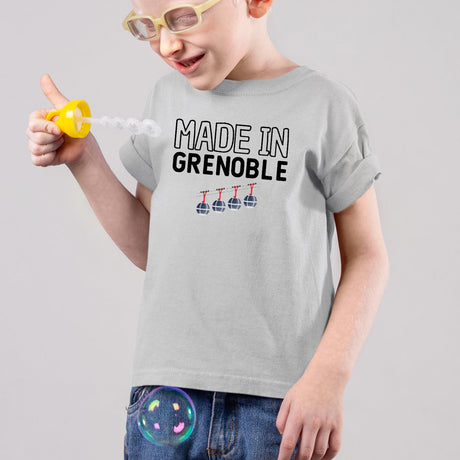 T-Shirt Enfant Made in Grenoble Gris
