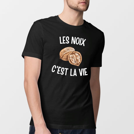 T-Shirt Homme Les noix c'est la vie Noir