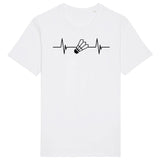 T-Shirt Homme Rythme cardiaque badminton 