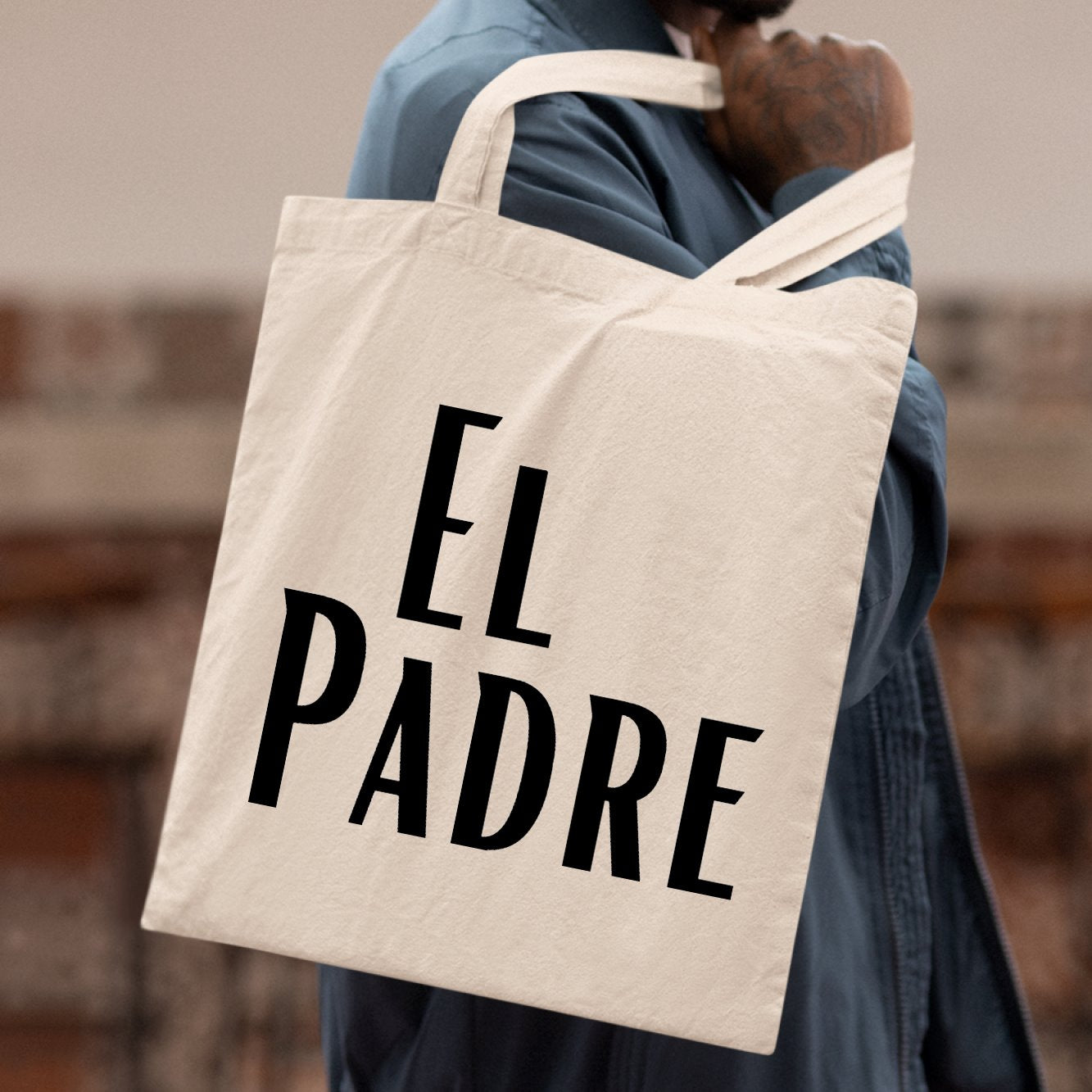 Tote bag El padre Beige