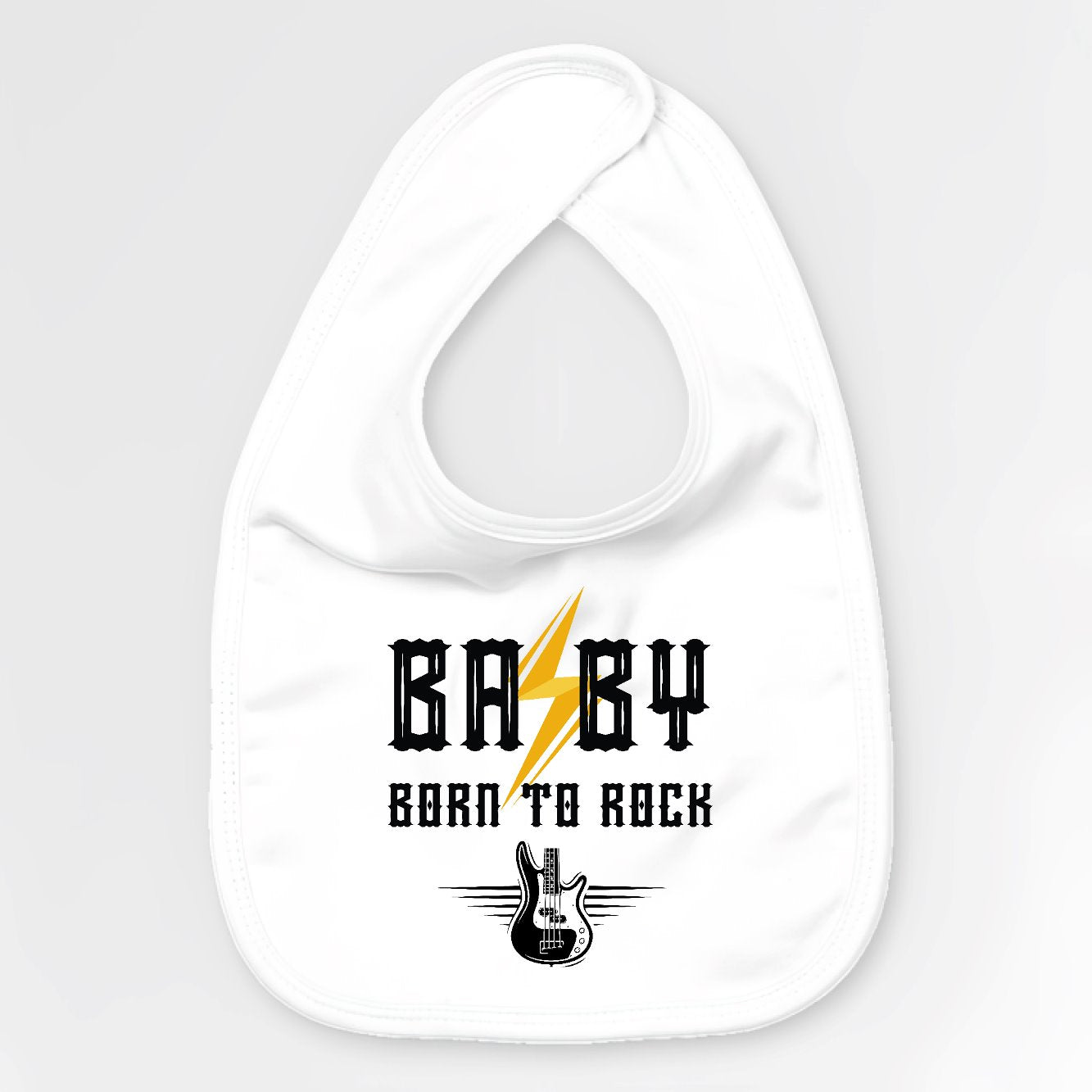 Bavoir Bébé Baby born to rock