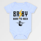 Body Bébé Baby born to rock Bleu