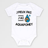 Body Bébé J'peux pas j'ai aquaponey Blanc