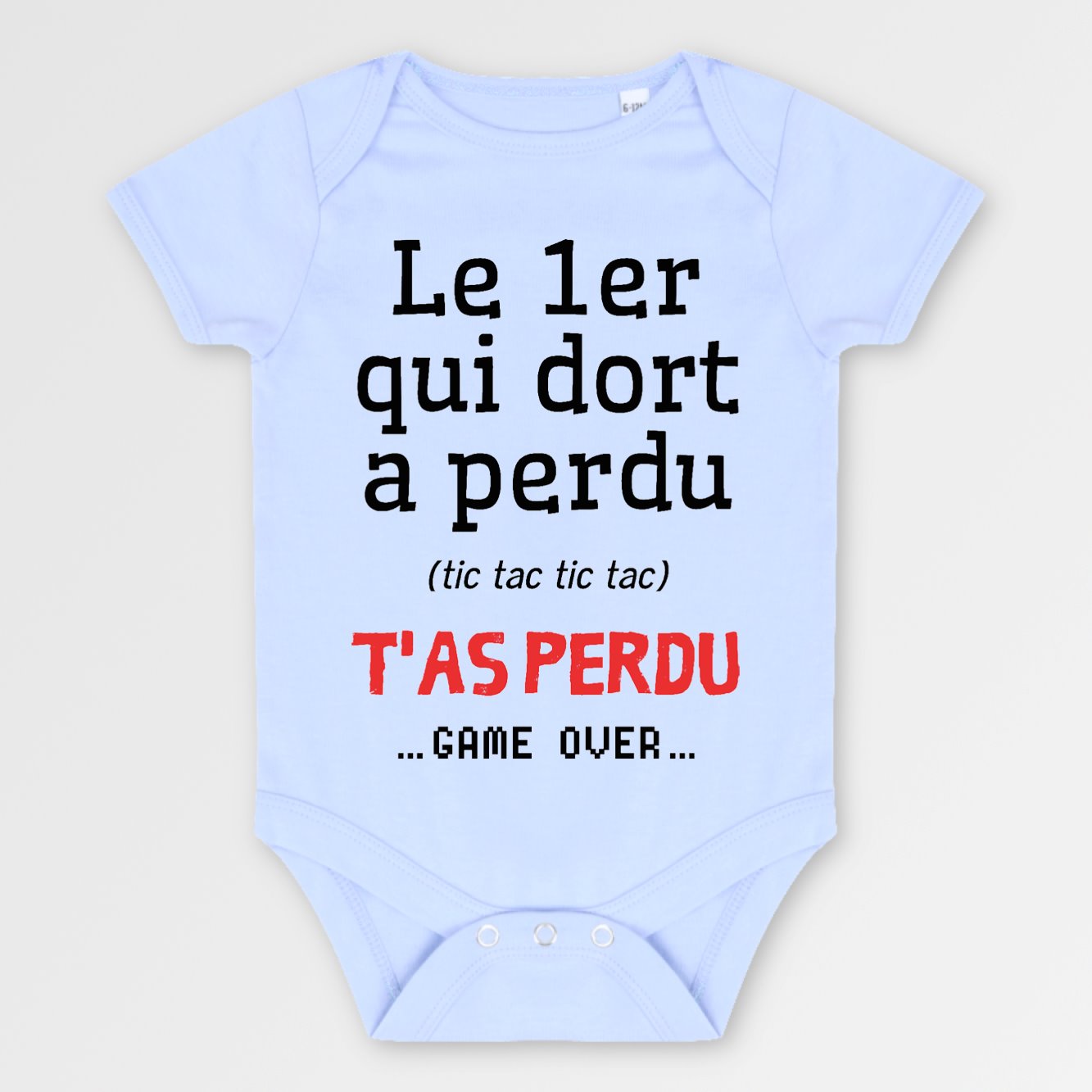 Body Bébé Humour "Dormez Bien, ça Ne Va Pas Durer" - 100% Coton, Manches Longues, Fabrication Française