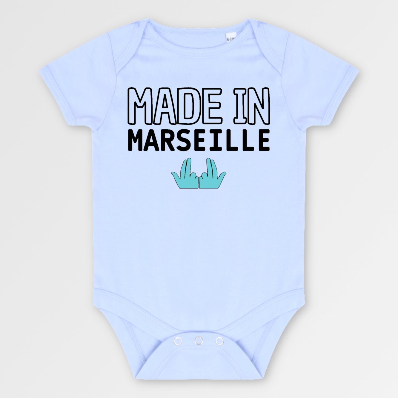 Body Bébé Made in Marseille Bleu