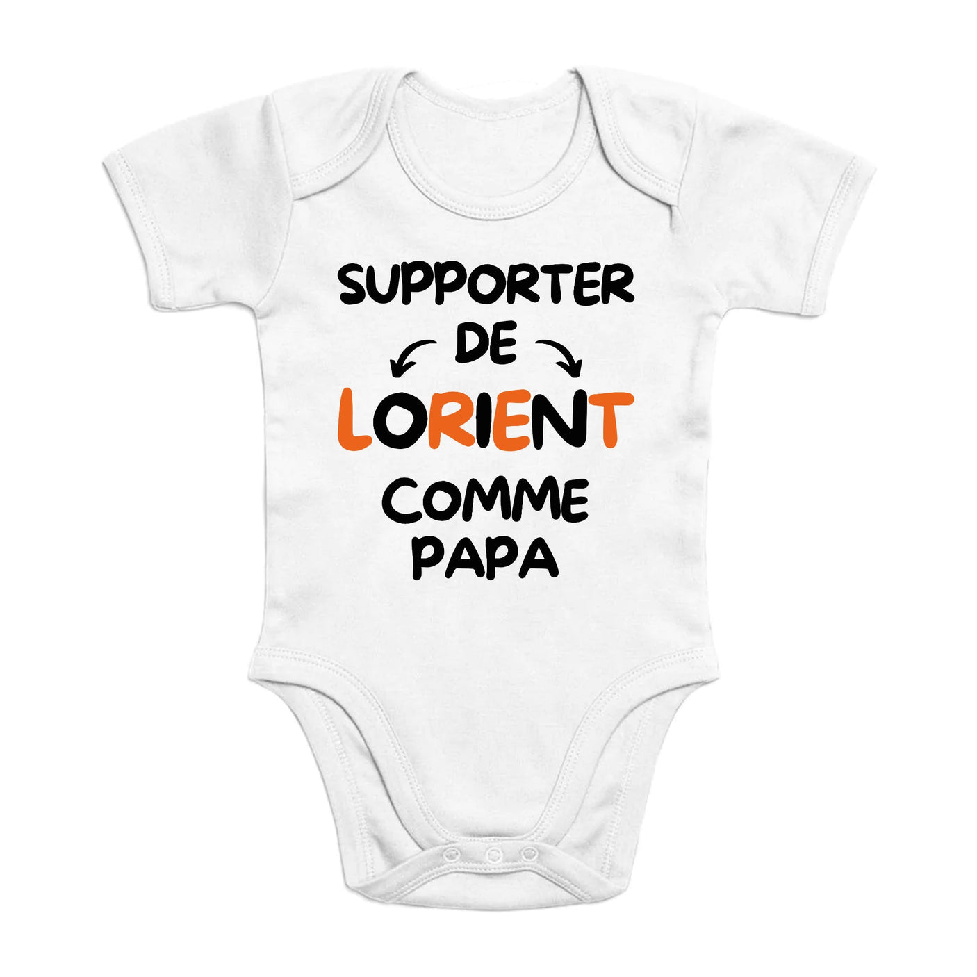 Body Bébé Supporter de Lorient comme papa 