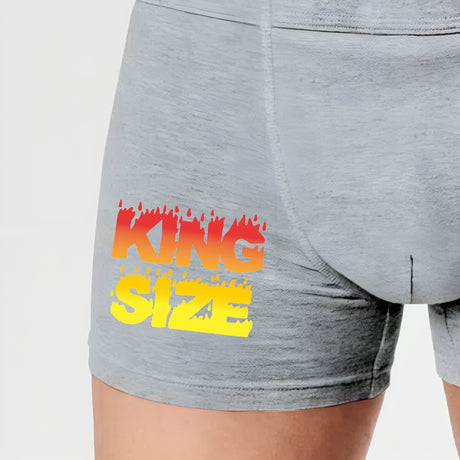 Boxer Homme King size Gris