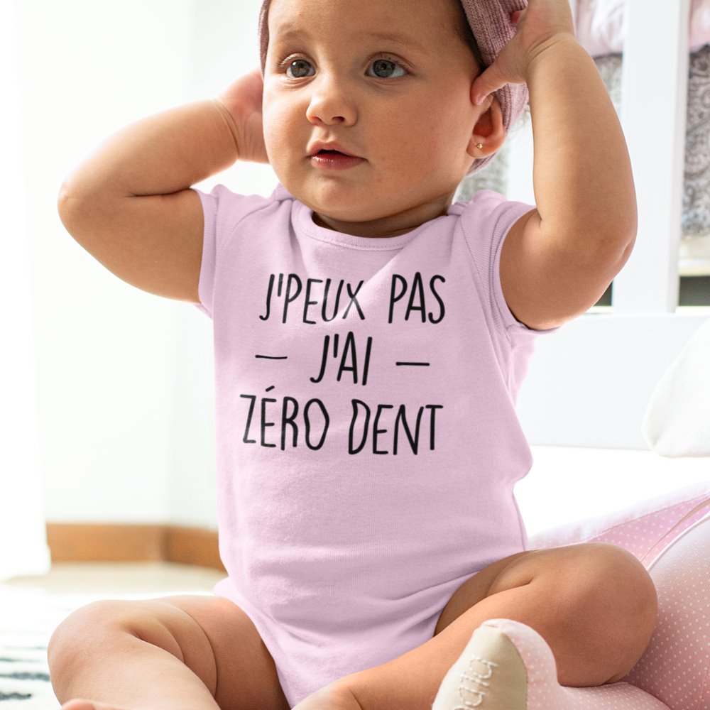 Body Bébé Manches Courtes "J'peux Pas J'ai Boxe" - Coton Bio - Taille Naissance à 24 Mois - Cadeau Humoristique Pour Parents Boxeurs