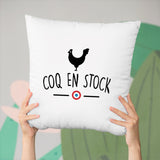 Coussin Coq en stock Blanc