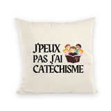 Coussin J'peux pas j'ai catéchisme 