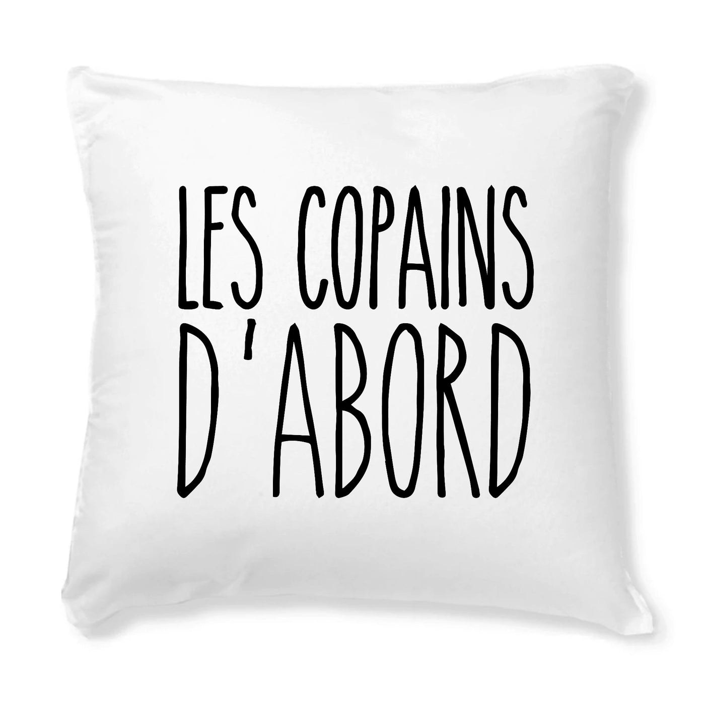 Coussin Les copains d'abord 