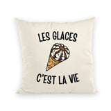 Coussin Les glaces c'est la vie 