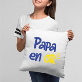 Coussin Papa en or Blanc