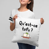 Coussin Qu'est-ce tofu Blanc