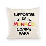 Coussin Supporter de Monaco comme papa 