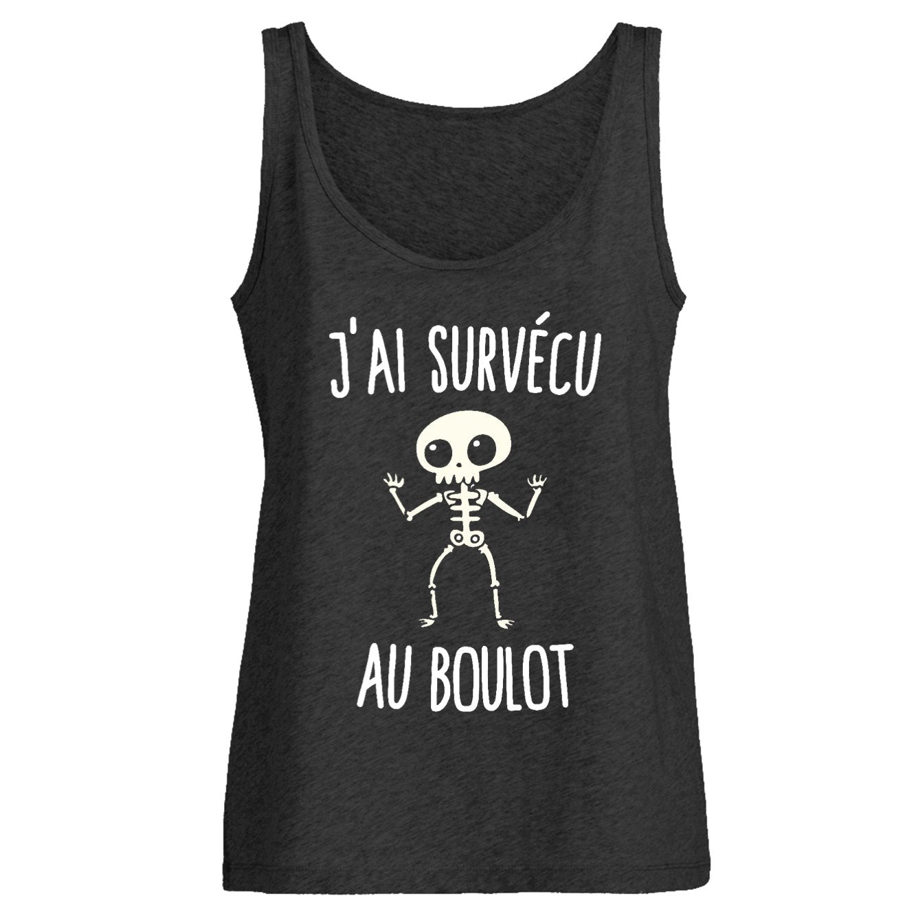 Débardeur Femme J'ai survécu au boulot 