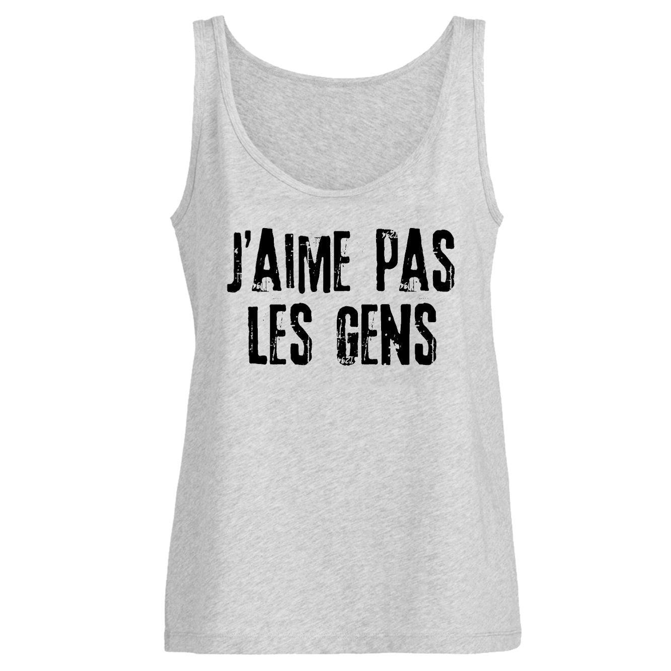 Débardeur Femme J'aime pas les gens 