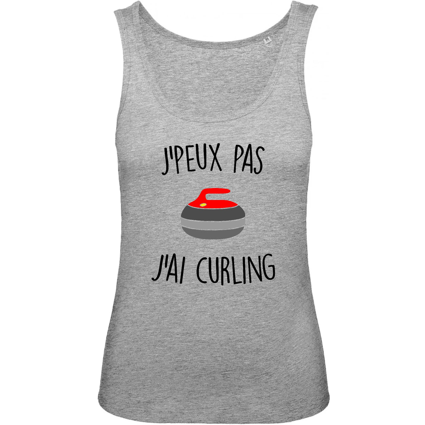 Débardeur Femme J'peux pas j'ai curling 