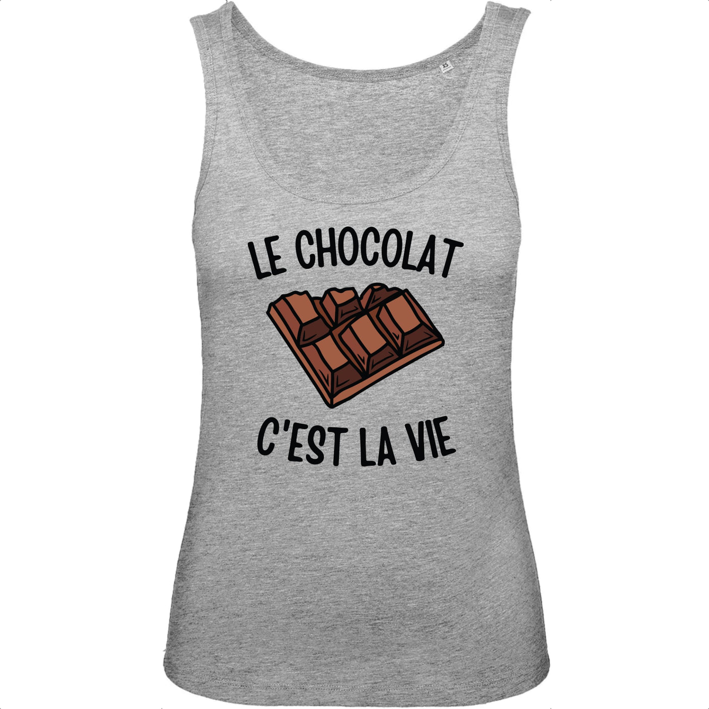 Débardeur Femme Le chocolat c'est la vie 
