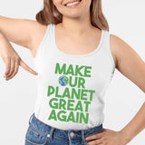 Débardeur Femme Make our planet great again Blanc