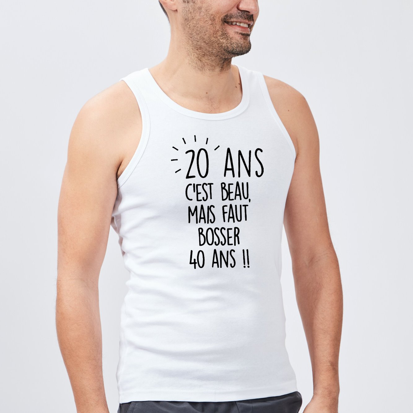 Débardeur Homme Anniversaire 20 ans - Main Image