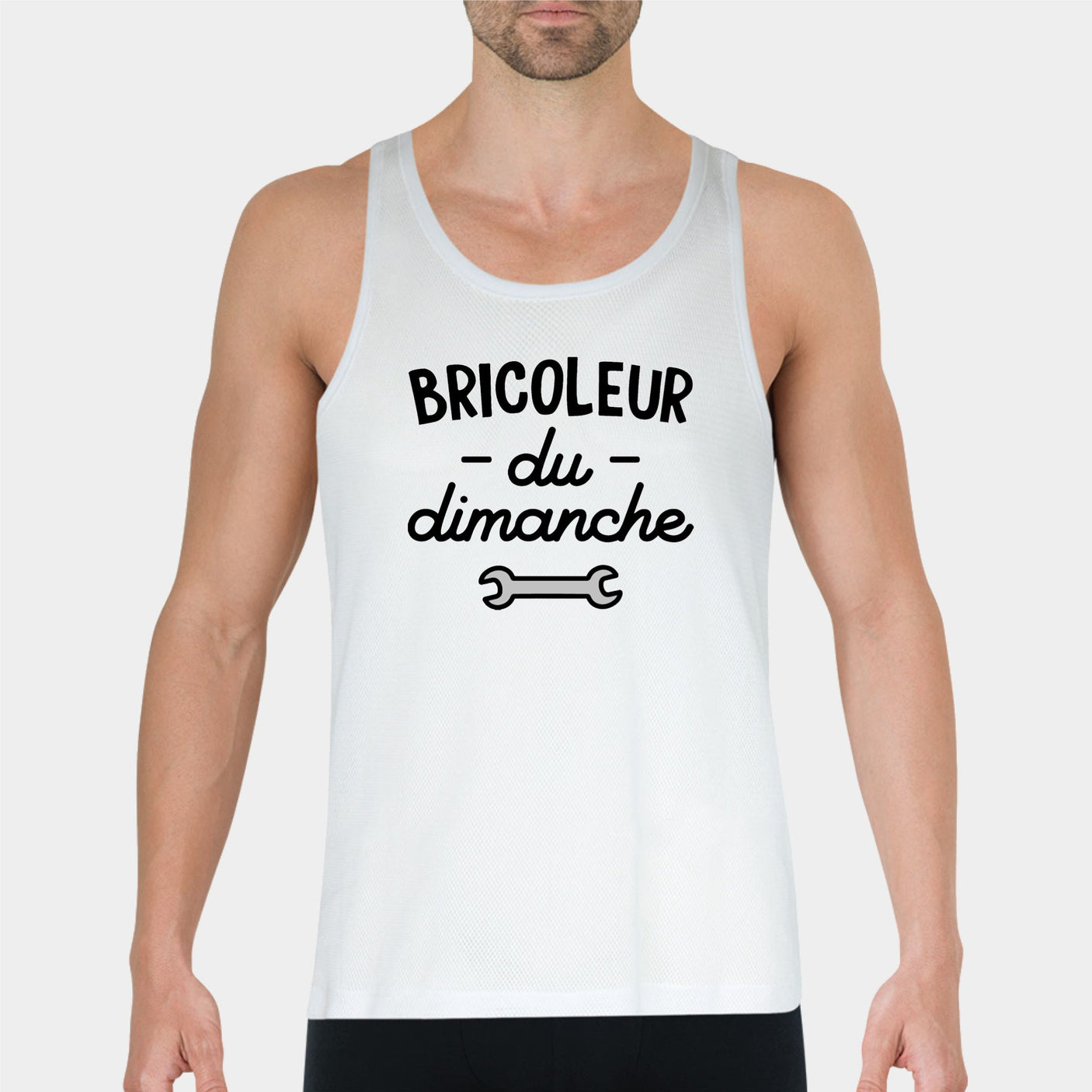 Débardeur Homme Bricoleur du dimanche Blanc